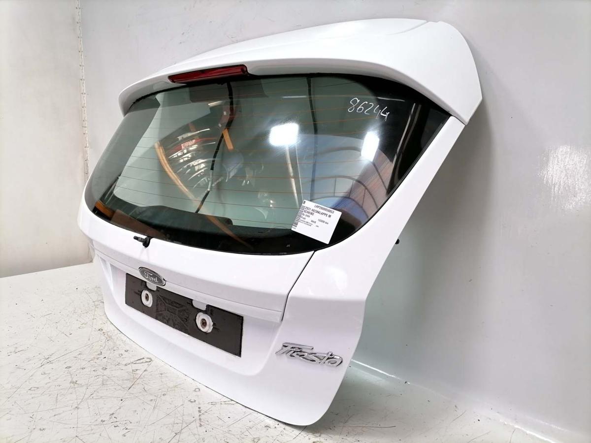 Ford Fiesta JA8 original Heckklappe mit Heckscheibe Frost Wei&szlig; Bj.2010